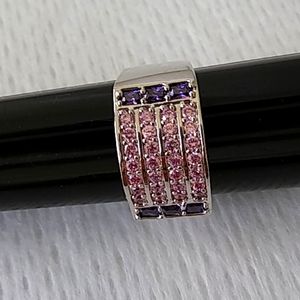 Unisex size 10 sapphire lab stone ring markdown